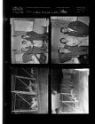 Luther Moore with man and woman; Dogs in kennels (4 Negatives) (June 6, 1958) [Sleeve 3, Folder c, Box 15]